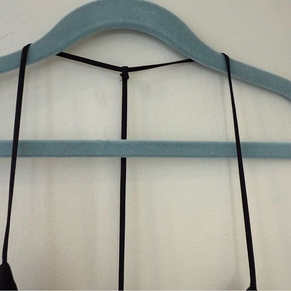 Ramy Brook Brittany Black Tiered T Back Sleeveless Women's Top Large NWT - Picture 8 of 12